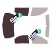 Kit film solaire Kia Spectra (2) Berline 4 portes (1998 - 2004)