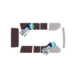 Kit film solaire Mercedes-Benz Vito (1) 4 portes (1996 - 2003) 1 porte latérale vitres coulissantes