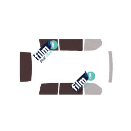 Kit film solaire Mercedes-Benz Vito (1) 4 portes (1996 - 2003) 1 porte latérale