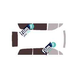 Kit film solaire Mercedes-Benz Vito (2) Compact 4 portes (2003 - 2014) 1 porte latérale, vitres fixes et hayon