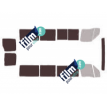 Kit film solaire Nissan Interstar (1) Long 5 portes (1997 - 2011) tout vitré avec vitres coulissantes