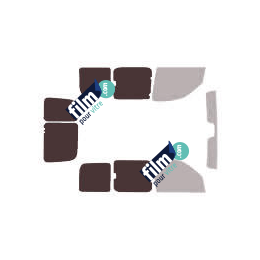 Kit film solaire Nissan Kubistar (1) 6 portes (1997 - 2008) vitré et 2 portes arrières