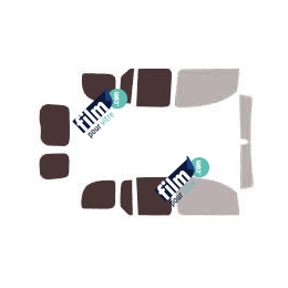 Kit film solaire Nissan Kubistar (2) 6 portes (depuis 2008) vitres descendantes et 2 portes arrières