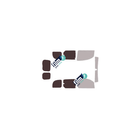 Kit film solaire Nissan Kubistar (2) 6 portes (depuis 2008) vitres entrouvrantes et 2 portes arrière