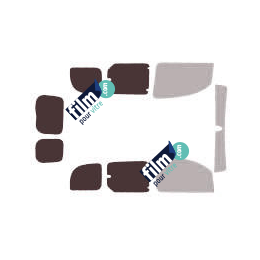 Kit film solaire Nissan Kubistar (2) 6 portes (depuis 2008) vitres entrouvrantes et 2 portes arrière