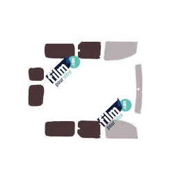 Kit film solaire Nissan Kubistar (2) Maxi 6 portes (depuis 2010) vitres entrouvrantes et 2 portes arrières