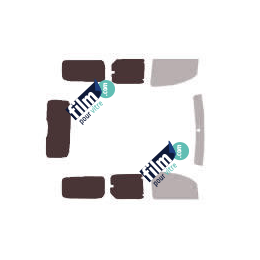 Kit film solaire Nissan Kubistar (2) Maxi 5 portes (depuis 2010) vitres entrouvrantes et hayon