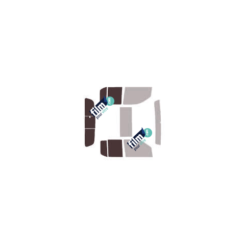 Kit film solaire Nissan Navara (3) Pick-up 4 portes (2005 - 2015) lunette 3 parties