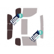 Kit film solaire Nissan Navara (3) Pick-up 2 portes (2005 - 2015) lunette 3 parties