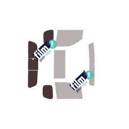 Kit film solaire Nissan Navara (3) Pick-up 2 portes (2005 - 2015) lunette 3 parties