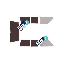 Kit film solaire Nissan Patrol Vitres Coulissantes 3 portes (1980 - 1997)