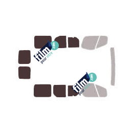 Kit film solaire Nissan PrimaStar (1) Court 5 portes (2002 - 2015) vitres ouvrantes et 2 portes arrière