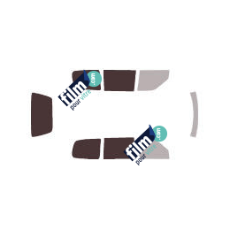 Kit film solaire Nissan Serena 4 portes (1991 - 2002) 1 porte coulissante