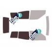 Kit film solaire Nissan Terrano (2) 3 portes (1993 - 2006) lunette droite