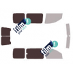 Kit film solaire Opel Combo (A) 6 portes (2001 - 2011) vitré et 2 portes arrières