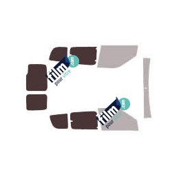 Kit film solaire Opel Combo (B) 6 portes (2011 - 2018) vitres entrouvrantes et 2 portes arrière