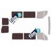 Kit film solaire Opel Movano (1) Court 5 portes (1997 - 2009) tout vitré avec vitres fixes