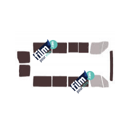 Kit film solaire Opel Movano (1) Long 5 portes (1997 - 2009) tout vitré avec vitres coulissantes