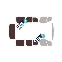 Kit film solaire Opel Vivaro (1) Court 5 portes (2002 - 2015) vitres ouvrantes et hayon