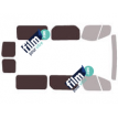 Kit film solaire Opel Vivaro (1) Long 6 portes (2002 - 2015) vitres fixes et 2 portes arrières