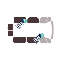 Kit film solaire Opel Vivaro (1) Long 6 portes (2002 - 2015) vitres fixes et 2 portes arrières