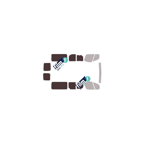 Kit film solaire Opel Vivaro (1) Long 6 portes (2002 - 2015) vitres ouvrantes et 2 portes arrières