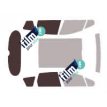 Kit film solaire Peugeot 308 (1) SW Break 5 portes (2008 - 2014) lunette fixe