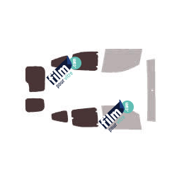 Kit film solaire Peugeot Bipper (1) 6 portes (depuis 2008) vitré et 2 portes arrières