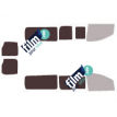 Kit film solaire Peugeot Expert (2) Long 5 portes (2007 - 2017) 2 portes arrières et essuie-glaces