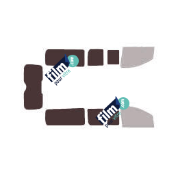 Kit film solaire Peugeot Expert (2) Long 5 portes (2007 - 2017) 2 portes latérales avec hayon et vitres coulissantes