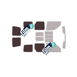 Kit film solaire Peugeot Partner (1) 6 portes (1996 - 2008) 2 portes latérales et 2 portes arrières