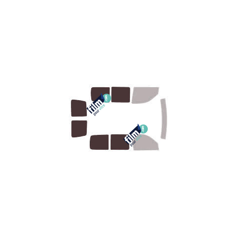 Kit film solaire Peugeot Partner (1) 4 portes (1996 - 2008) sans porte latérale et 2 portes arrières