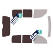 Kit film solaire Peugeot Partner (1) 3 portes (1996 - 2008) sans porte laterale et hayon