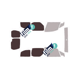 Kit film solaire Peugeot Partner (2) 6 portes (2008 - 2018) avec 2 portes arrières et 2 portes latérales