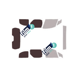 Kit film solaire Peugeot Partner (2) 5 portes (2008 - 2018) avec hayon et 2 portes latérales