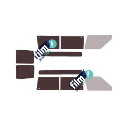 Kit film solaire Renault Express (1) 4 portes (1985 - 2000) vitré et 2 portes arrières