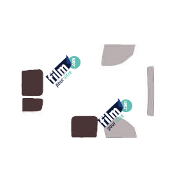 Kit film solaire Renault Kangoo (1) Utilitaire 5 portes (1997 - 2008) 1 vitre fixe à droite et 2 portes arrières