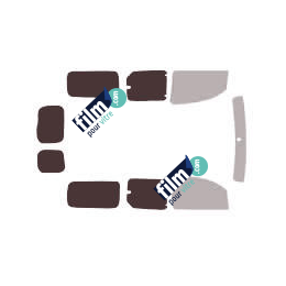 Kit film solaire Renault Kangoo (2) Maxi 6 portes (depuis 2010) vitres entrouvrantes et 2 portes arrières