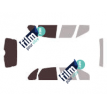 Kit film solaire Renault Scenic (1) 5 portes (1996 - 2003) lunette arrière ouvrante