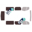 Kit film solaire Renault Trafic (2) Long 4 portes (2002 - 2015) vitres fixes avec hayon et 1 porte latérale