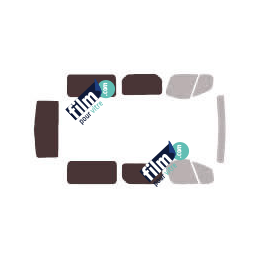 Kit film solaire Renault Trafic (2) Long 4 portes (2002 - 2015) vitres fixes avec hayon et 1 porte latérale