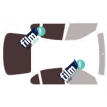 Kit film solaire Seat Toledo (2) Berline 4 portes (1998 - 2005)