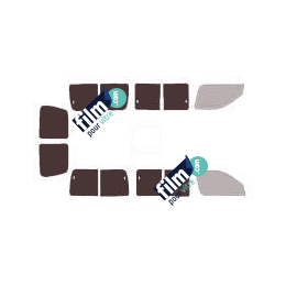 Kit film solaire Toyota Hiace (4) 5 portes (1995 - 2006) 4 vitres coulissantes et 2 portes arrières