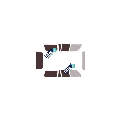 Kit film solaire Toyota Land Cruiser (8) SW 5 portes (1990 - 1998) (hdj) vitres fixes