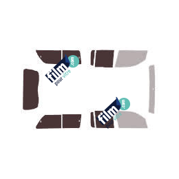 Kit film solaire Volkswagen Amarok (1) Hard Top 5 portes (depuis 2010) avec vitres coulissantes