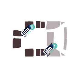 Kit film solaire Volkswagen Caddy (3) Life 6 portes (2004 - 2016) vitres ouvrantes avec 2 portes arrières