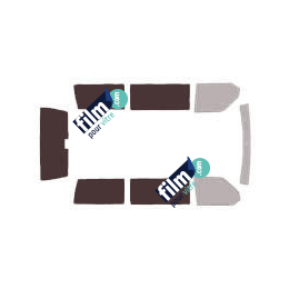 Kit film solaire Volkswagen Caravelle (T4) Court 5 portes (1990 - 2003) vitres fixes et avec hayon