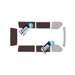 Kit film solaire Volkswagen Caravelle (T4) Long 4 portes (1990 - 2003) vitres fixes et avec hayon