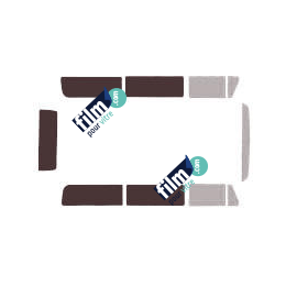 Kit film solaire Volkswagen Transporter T2 (2) Combi 4 portes (1967 - 1979) vitres fixes