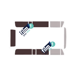 Kit film solaire Volkswagen Transporter T2 (2) Combi 4 portes (1967 - 1979)